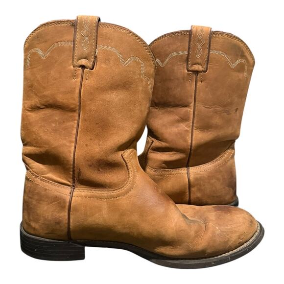 Justin Boots 3902 Men’s Size 11 D Jeb Round Toe Western Cowboy Boots Mid Calf main image 4